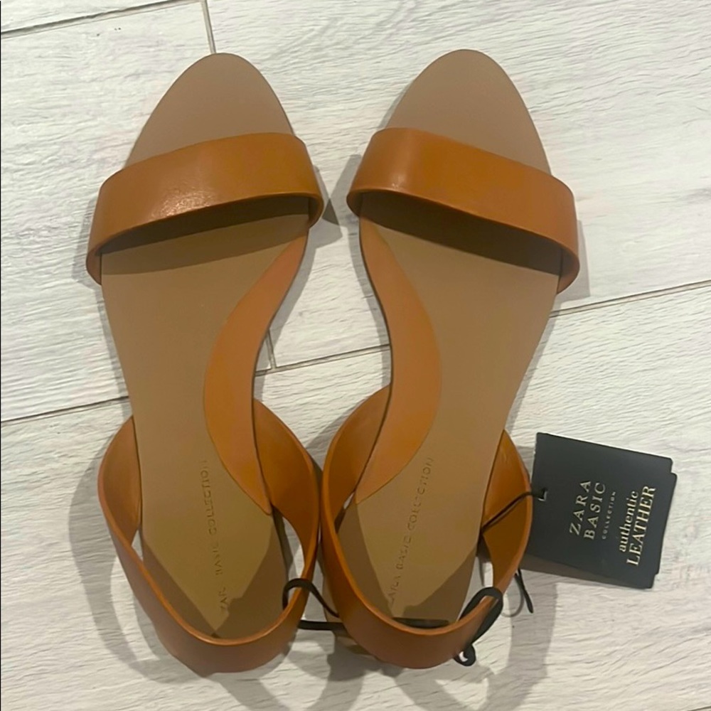 Zara flat strap sandals